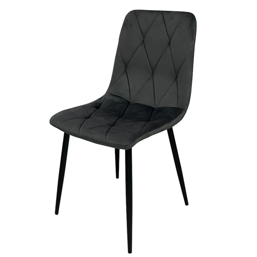Stuhl Mesa Eco Velvet Grau ^ HTI-Living New