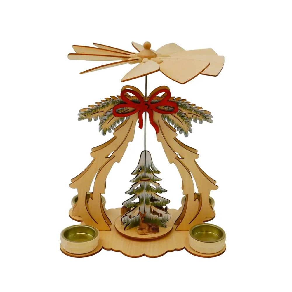 Tischpyramide mit Tannenbaum und Schleife ^ HTI-Living Online