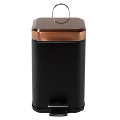 HTI-Living Treteimer eckig Jannik 3 Liter Schwarz Kupfer Best