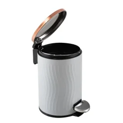 Treteimer 3 Liter Grau Kupfer ^ HTI-Living Best