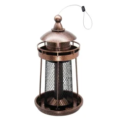 Vogelfutterspender Nessa Leuchtturm Metallic Gold ^ HTI-Living Clearance
