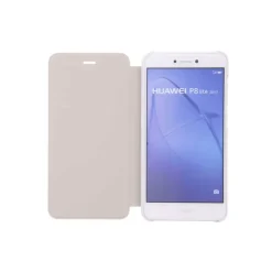 Huawei P8 Lite Flip Cover Handyhülle weiß Clearance