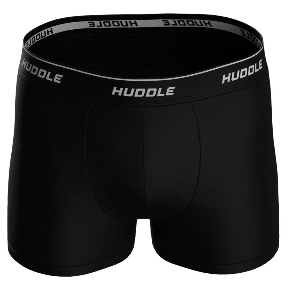Huddle 3pk Boxers Herren Boxershort Schwarz Discount
