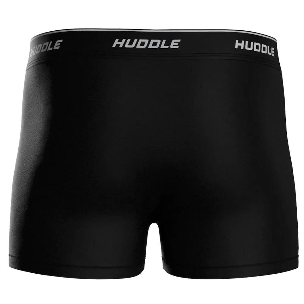 Huddle 3pk Boxers Herren Boxershort Schwarz Discount