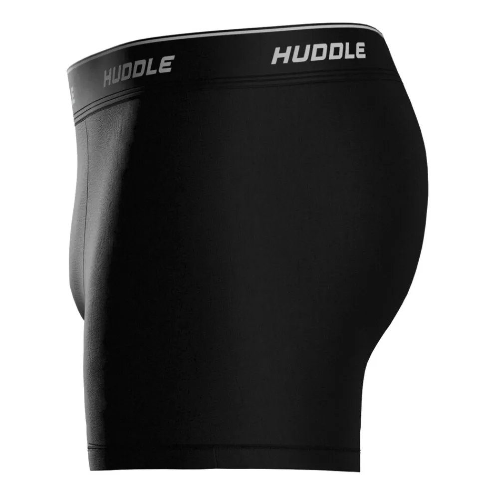 Huddle 3pk Boxers Herren Boxershort Schwarz Discount