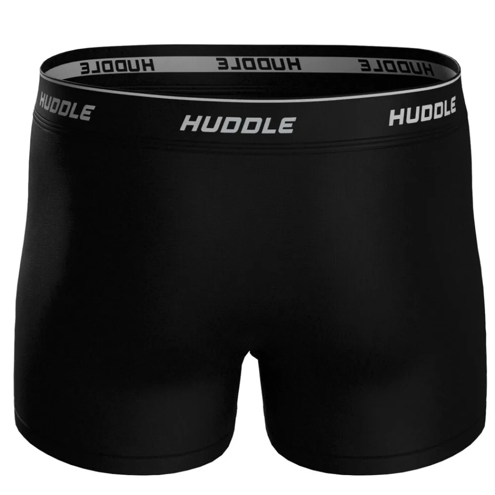 Huddle 3pk Boxers Herren Boxershort Schwarz Discount