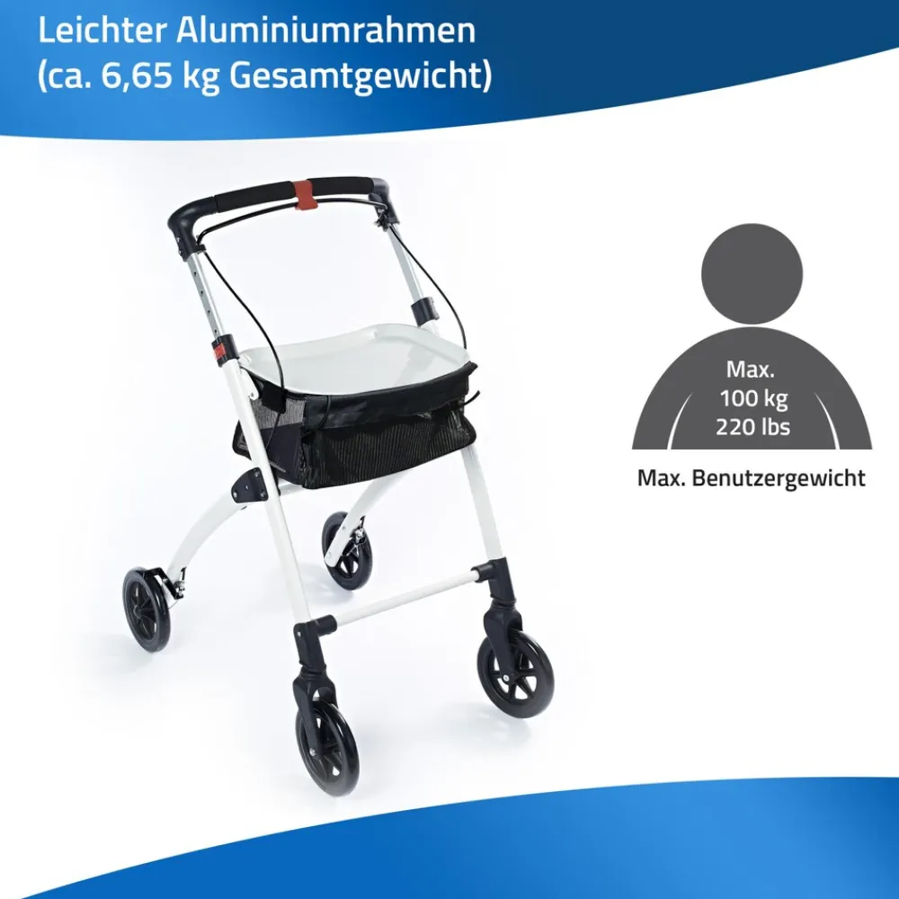 Ridder Indoor-Rollator / Wohnraumrollator Pit weiß Best