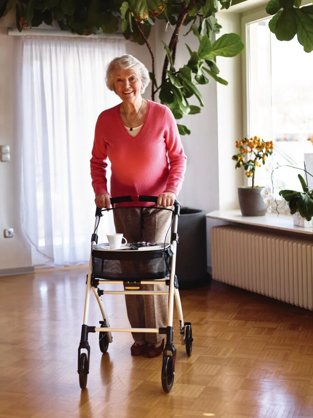 Ridder Indoor-Rollator / Wohnraumrollator Pit weiß Best