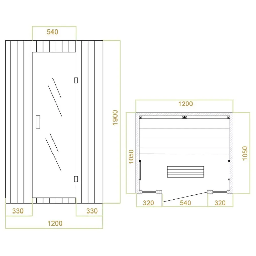 Artsauna Infrarotkabine Nyborg S120K – Infrarotsauna 2 Personen –LED-Farblicht, 5 Keramik- 1 Flächenstrahler Sale