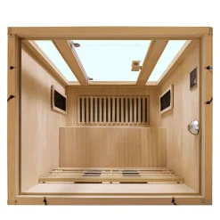 Artsauna Infrarotkabine Nyborg S120K – Infrarotsauna 2 Personen –LED-Farblicht, 5 Keramik- 1 Flächenstrahler Sale