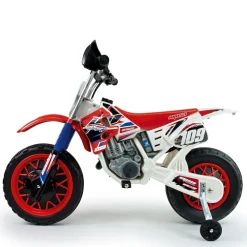 Scrambler Cross CR Elektromotorrad für Kinder ab 3 Jahren – 6V Elektro-Motorrad mit Gashebel am Lenker & Stützrädern - 5 km/h ^ INJUSA Online