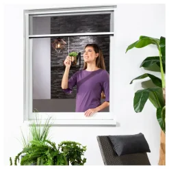 hecht international Insektenschutz-Alu-Fensterrollo Bausatz "SMART" 130x160 cm in Weiß Online