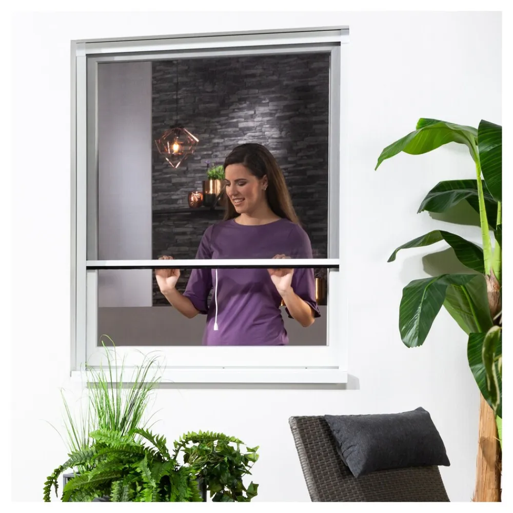 hecht international Insektenschutz-Alu-Fensterrollo Bausatz "SMART" 130x160 cm in Weiß Online