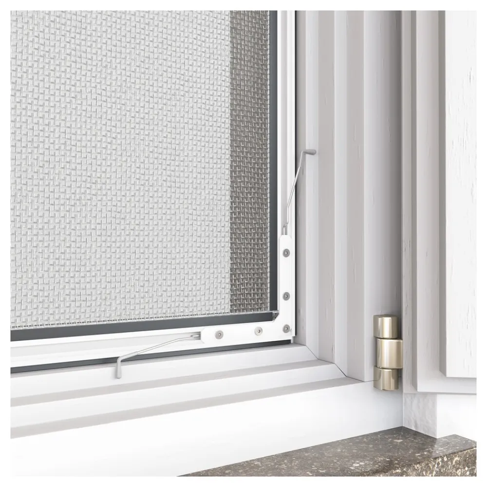 Insektenschutz-Fensterbausatz flächenbündig "COMPACT" 100x120 cm in Weiß ^ hecht international Clearance