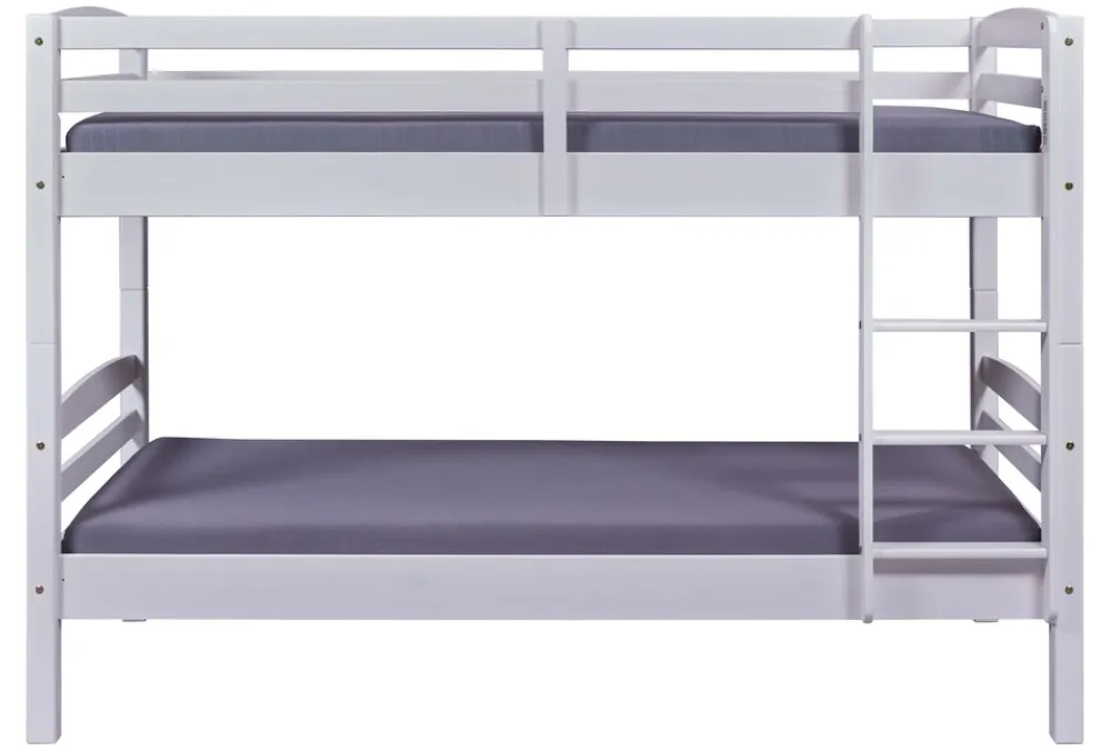 Inter Link Etagenbett Annika 90x200 cm Kiefer Massivolz weiss lackiert Clearance