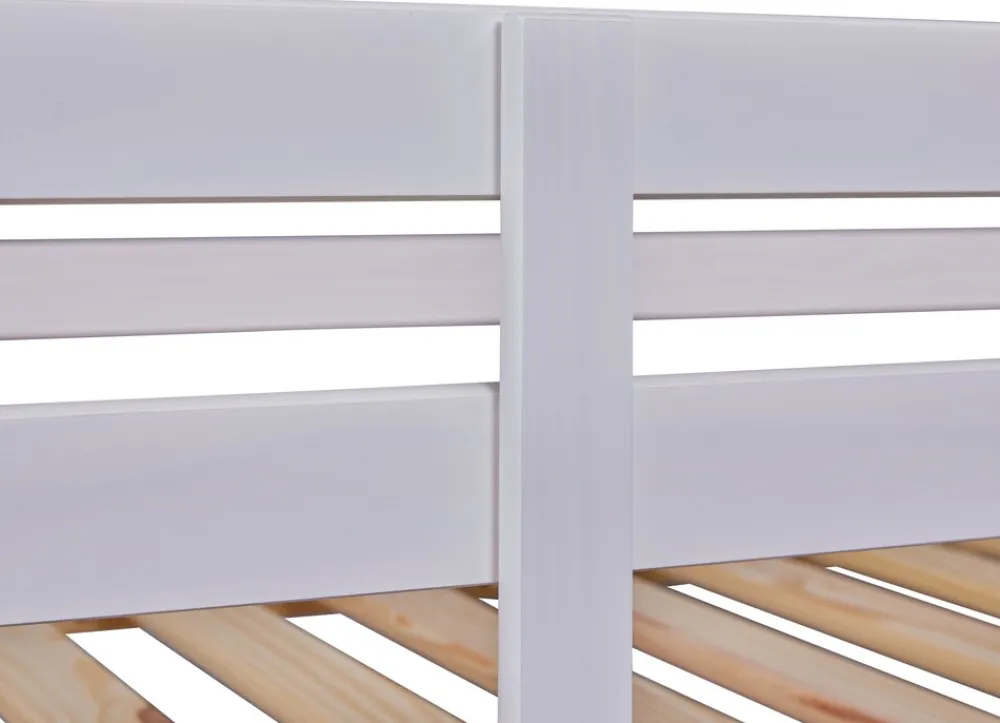 Inter Link Etagenbett Annika 90x200 cm Kiefer Massivolz weiss lackiert Clearance