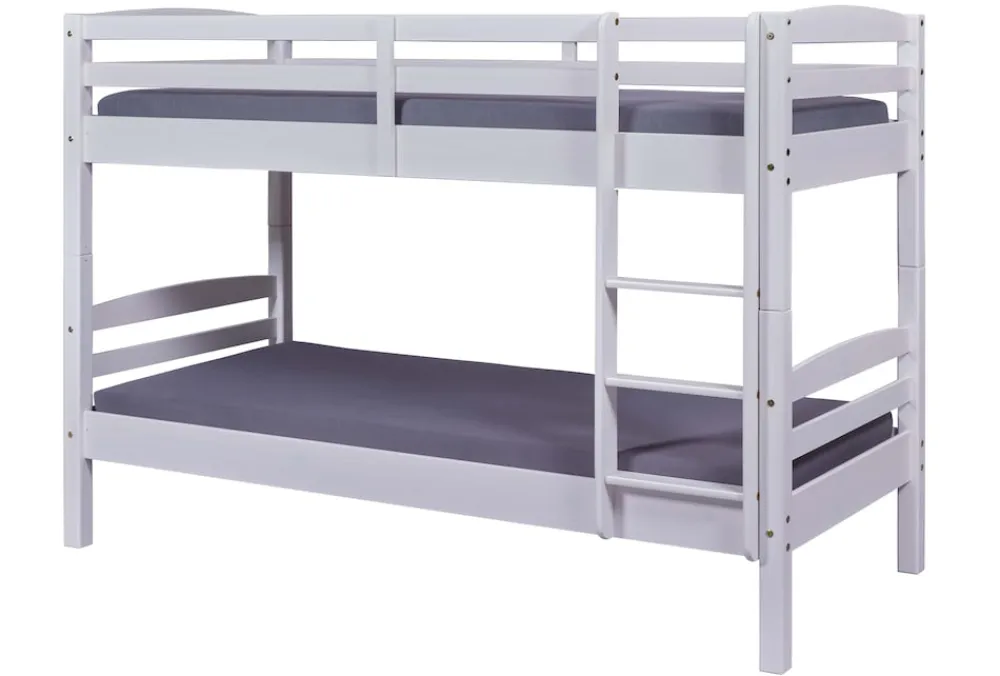 Inter Link Etagenbett Annika 90x200 cm Kiefer Massivolz weiss lackiert Clearance