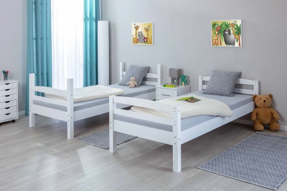 Inter Link Etagenbett Annika 90x200 cm Kiefer Massivolz weiss lackiert Clearance