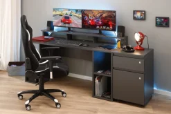 Gaming Tisch Schreibtisch Match Point - Anthrazit ^ Inter Link Best