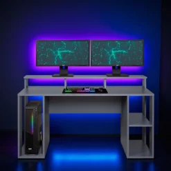 Gaming Tisch Schreibtisch Match Point - Anthrazit ^ Inter Link Best