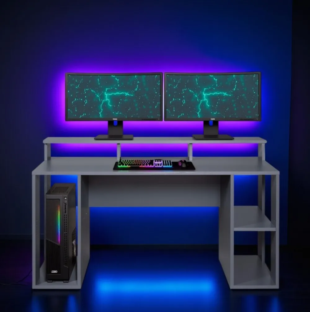 Gaming Tisch Schreibtisch Match Point - Anthrazit ^ Inter Link Best