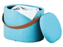 Inter Link Hocker Dilia mit Stauraum und Griff in Ocean Blue Discount