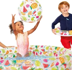 3er Pool-Set Planschbecken Wasserball Schwimmring Kinder Garten Sommer ^ Intex Online
