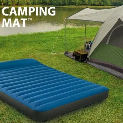 Intex 64012 - Luftbett - Full Dura-Beam Truaire inkl. USB-Luftpumpe (blau, 137x191x22cm) Luftmatratze Campingbett Outlet