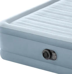 64450ND Luftbett DuraBeam Headboard Queen 236x152x86cm mit Pumpe Gästebett ^ Intex Clearance
