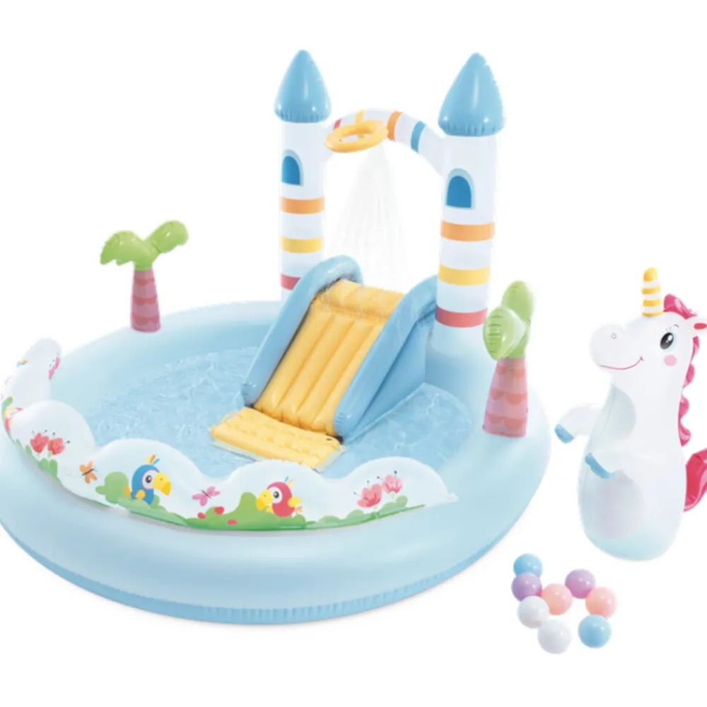 Intex 56148NP Playcenter Unicorn Castle Wasserspielcenter Kinder Pool Garten Best