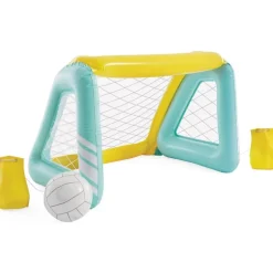 58507NP - Poolgame - Fun Goals mit Tor und Ball (türkis, 140x89x81cm) ^ Intex New