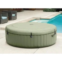 Intex 28412NP PureSPA Bubble Massage Set Whirlpool 236/185cm Durchmesser x 71cm hoch für 8 Personen Discount