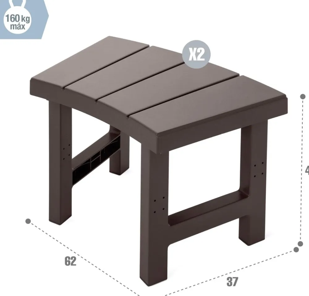 Intex PureSPA Sitzbänke Set 2-teilig für Whirlpool Beistelltisch Zubehör Sitzbank Pool Hot