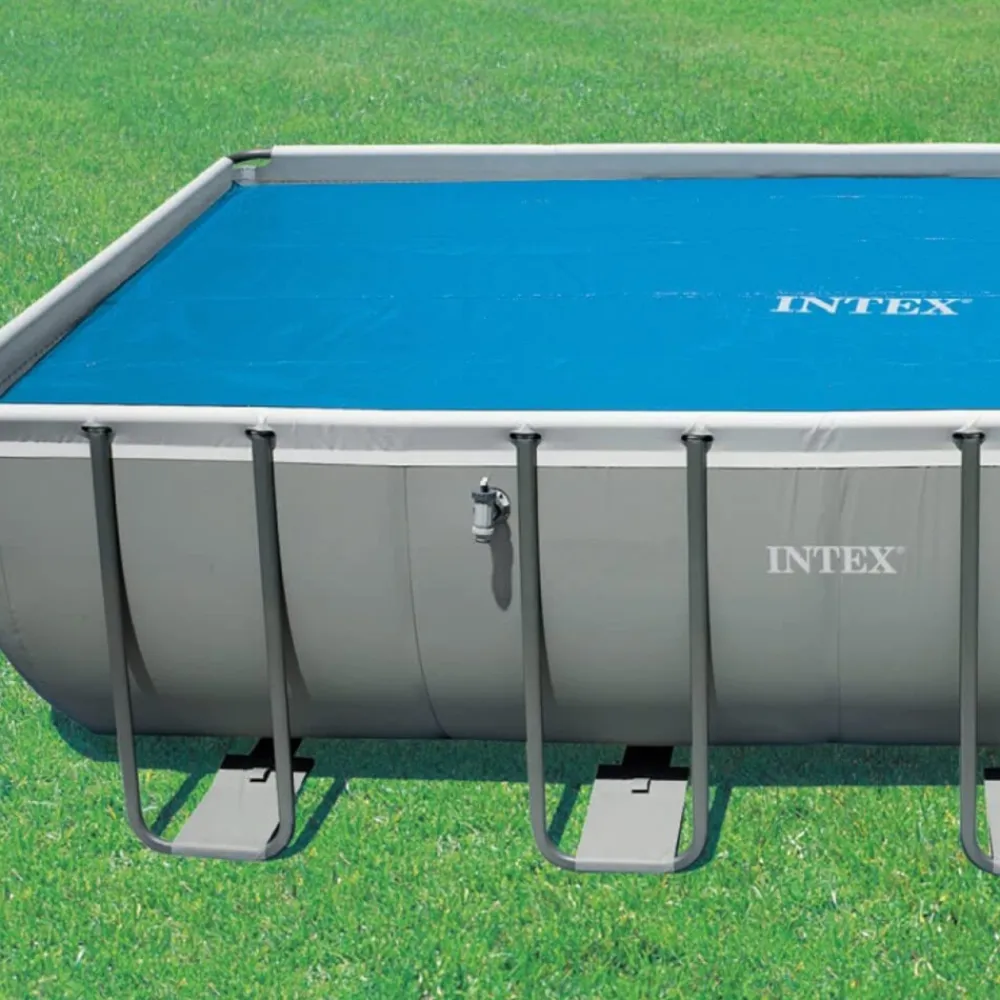 Intex 28029 - Solarabdeckplane für Frame-Pools 488x244cm Abdeckplane Abdeckung Solarplane Clearance