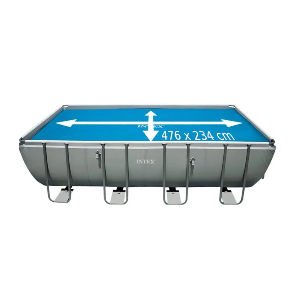 Intex 28029 - Solarabdeckplane für Frame-Pools 488x244cm Abdeckplane Abdeckung Solarplane Clearance