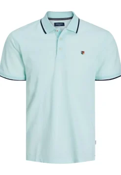 JACK & JONES Poohirt BUWIN Poo Kurzarhirt it Kontratdetai und tickerei rosa Outlet