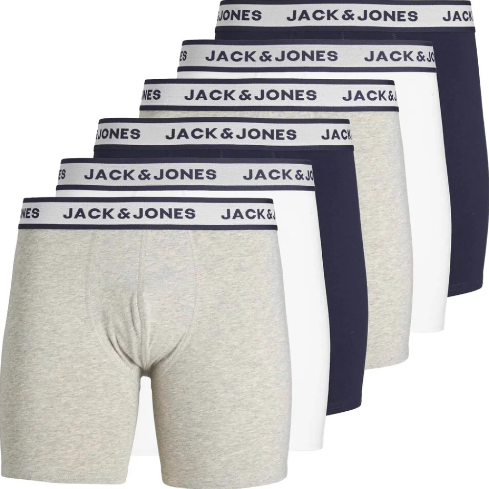 Jack&Jones JACOID BOXER BRIEF 6P Herren Boxerhort Schwarz New