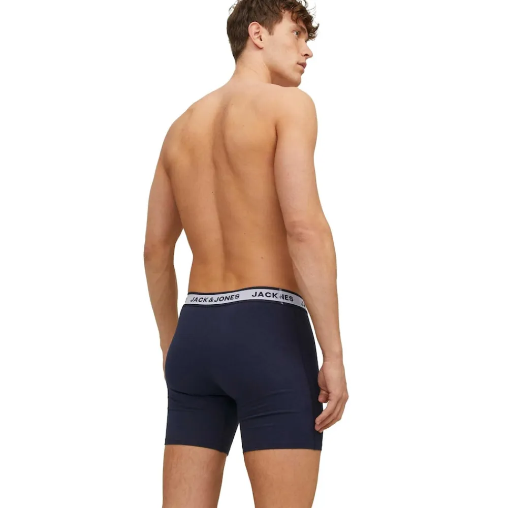 Jack&Jones JACOID BOXER BRIEF 6P Herren Boxerhort Schwarz New