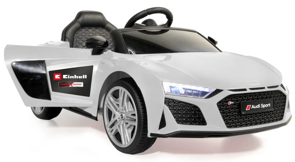 Ride-on Audi R8 Spyder weiß 18V Einhell Power X-Change ^ Jamara
