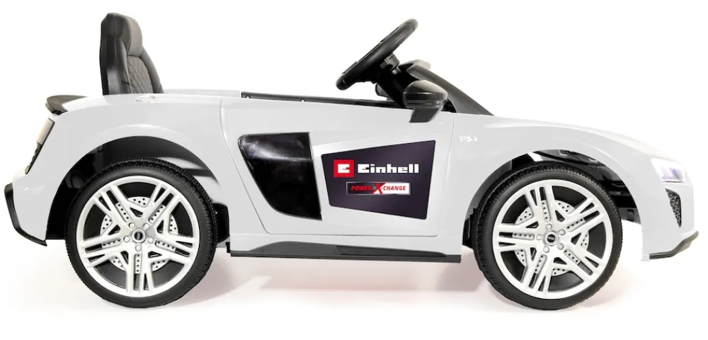 Ride-on Audi R8 Spyder weiß 18V Einhell Power X-Change ^ Jamara