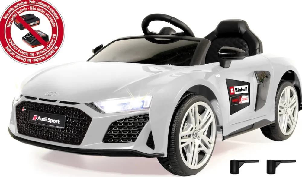 Ride-on Audi R8 Spyder weiß 18V Einhell Power X-Change ^ Jamara