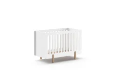 JAXX SMILE Babybett LF 60 x 120 cm, m. verst. Lattenrost, Ausf. MDF weiß lackiert