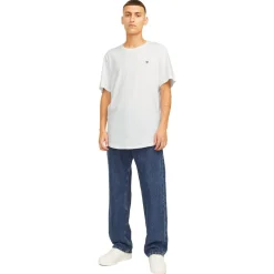 Jack&Jones JPRBABRODY TEE CREW NECK 5PK Herren T-hirt Weiß/Blau/Schwarz Clearance