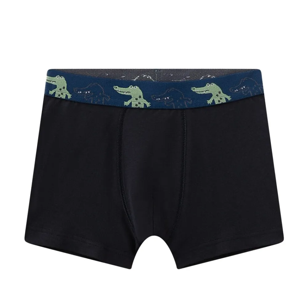 Sanetta Jungen Boxershort Schwarz/Blau/Beige