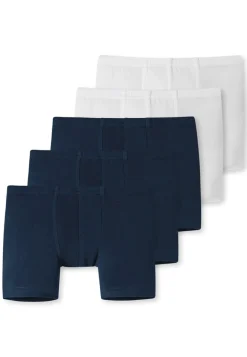 Schiesser Jungen Boxershort Mehrfarbig Dunkelblau/Weiß New