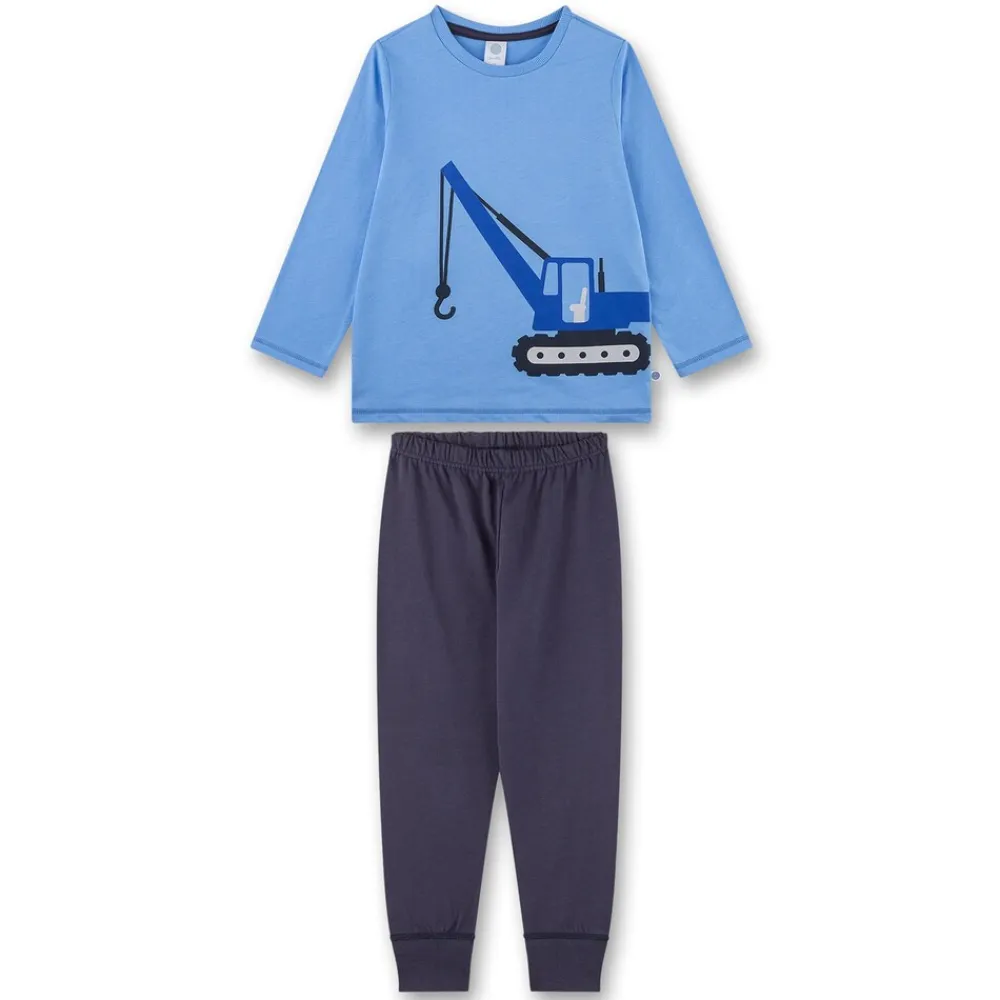 Sanetta Jungen Pyjama Blau Hot