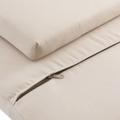 Juskys Doppel Loungebett Kreta - Sonnenliege für 2 Personen - Dach & Lehne verstellbar - Liege Weiß Discount