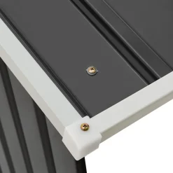 Juskys Holzunterstand Enno für Brennholz außen - Kaminholzregal aus Stahl für Kaminholz - Anthrazit Outlet