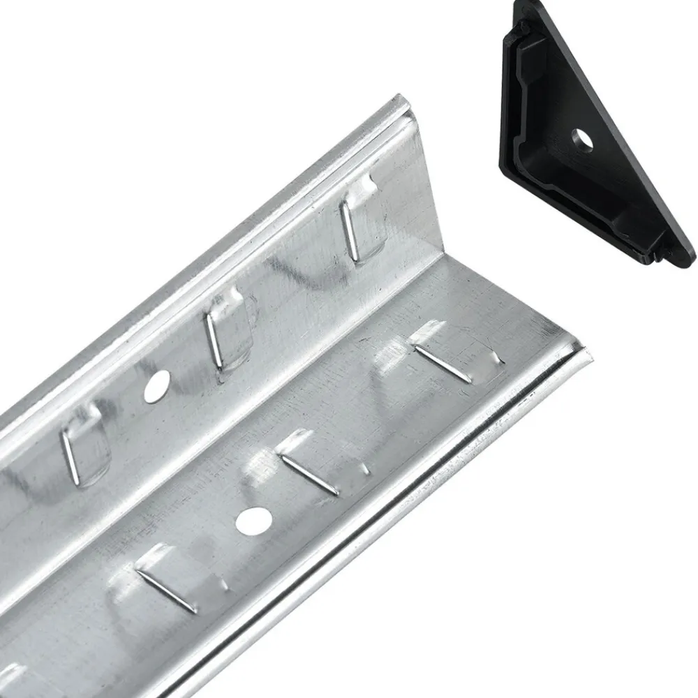 Juskys Lageregal Corner Easy 160 x 75 x 40-75 cm | 320 kg | 4 Böden | Schwerlastregal Metall Silber Clearance