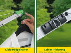 Juwel Wäschespinne Novaplus 600 Easy Spannautomatik 6 Wäscheladungen Bodenhülse Online